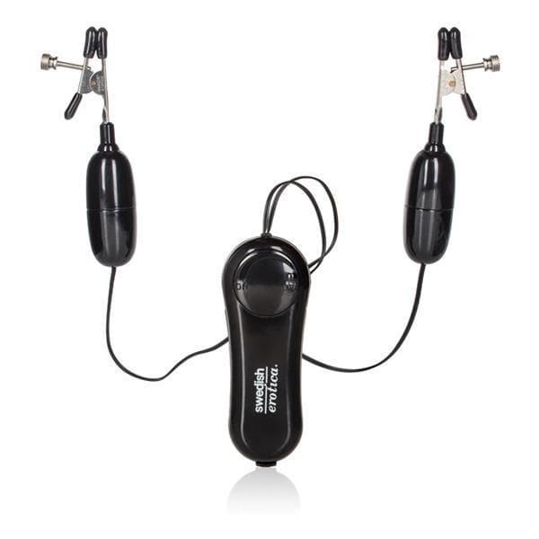Vibrating Nipple Clamps for Him or Her with Remote Black - Romantic Blessings