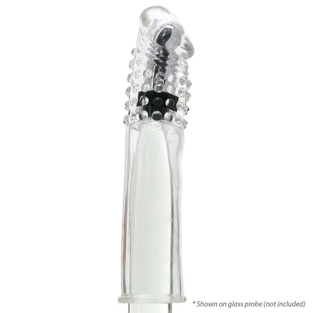 Vibrating Penis 3.5" Male Extender Enhancement Sleeve with Bullet Vibrator - Romantic Blessings