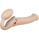 Strap-On-Me Remote Control Vibrating Bendable Strap-On Large - Romantic Blessings