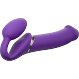 Strap-On-Me Remote Control Vibrating Bendable Strap-On Large - Romantic Blessings