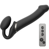 Strap-On-Me Remote Control Vibrating Bendable Strap-On Large - Romantic Blessings
