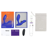 We-Vibe Vector+ Rechargeable Silicone Vibrating Prostate Massager with Remote Control - Romantic Blessings