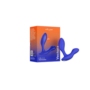 We-Vibe Vector+ Rechargeable Silicone Vibrating Prostate Massager with Remote Control - Romantic Blessings