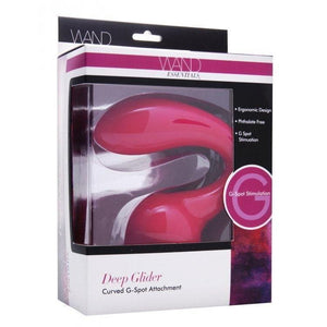 Wand Essentials Deep Glider Wand Curved G Spot & P Spot Massager Attachment - Romantic Blessings