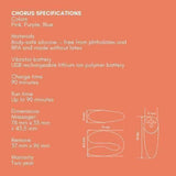 We-Vibe Chorus Couples 10 Function Remote Control Vibrator with AnkorLink Technology - Romantic Blessings