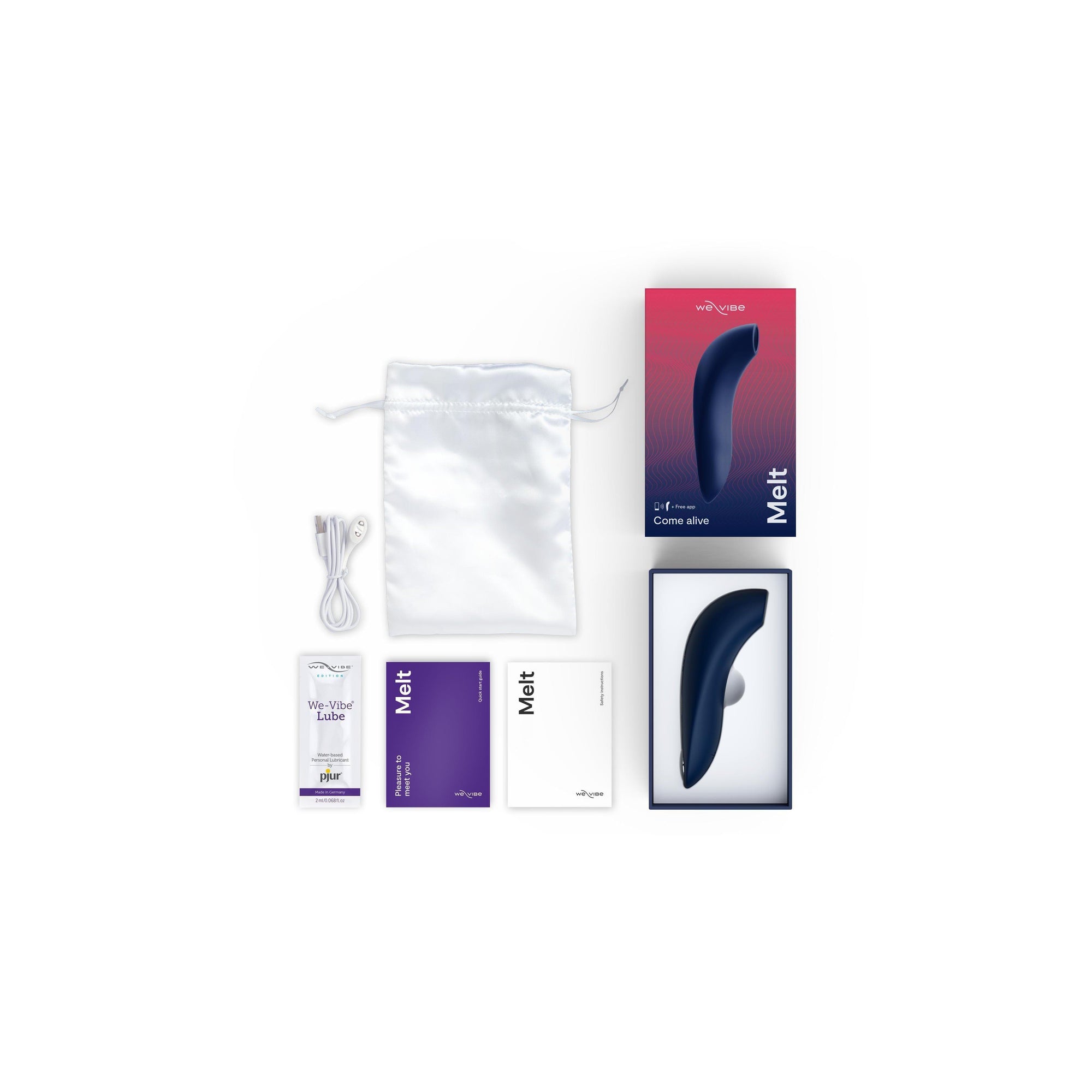 We-Vibe Melt Pleasure Air Technology Couples 12 Level Stimulator with We-Connect App - Romantic Blessings