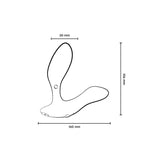 We-Vibe Vector+ Rechargeable Silicone Vibrating Prostate Massager with Remote Control - Romantic Blessings
