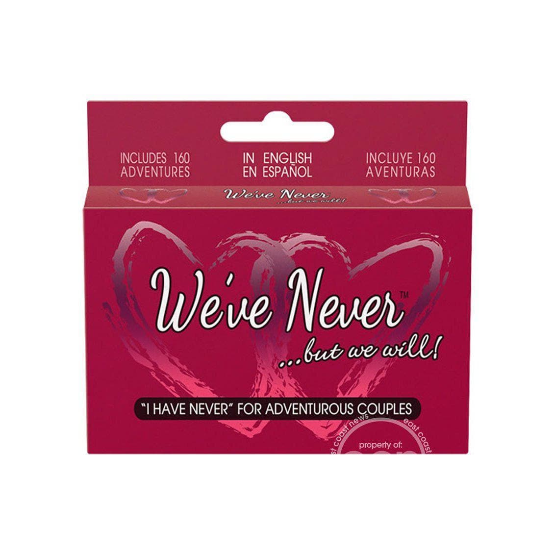 We've Never ...But We Will - Couples Card Game - Romantic Blessings