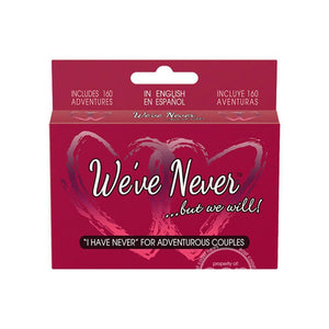We've Never ...But We Will - Couples Card Game - Romantic Blessings