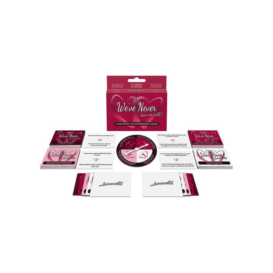 We've Never ...But We Will - Couples Card Game - Romantic Blessings