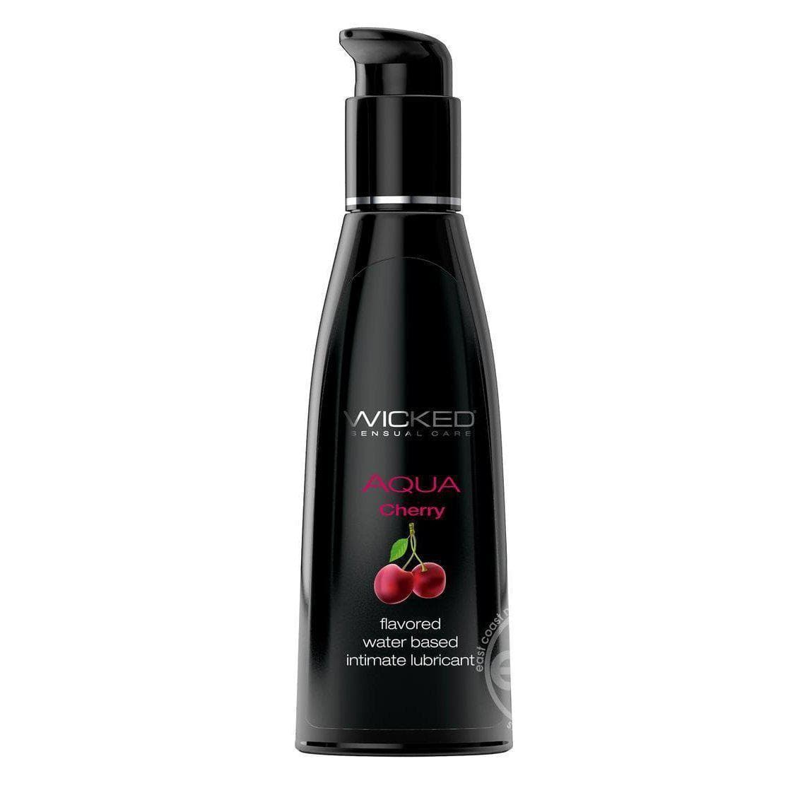 Wicked Aqua Water Based Flavored Intimate Lubricant Cherry - Romantic Blessings