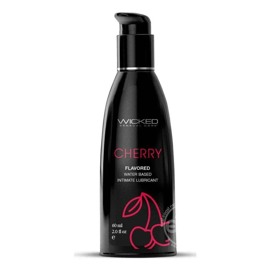 Wicked Aqua Water Based Flavored Intimate Lubricant Cherry - Romantic Blessings