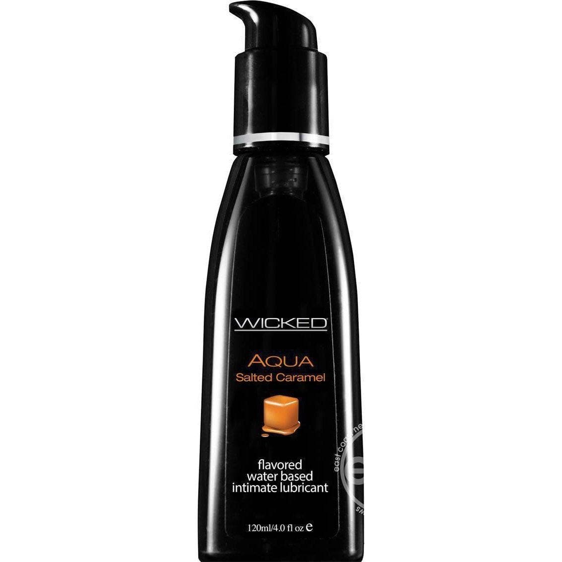 Wicked Aqua Water Based Flavored Intimate Lubricant Salted Caramel - Romantic Blessings