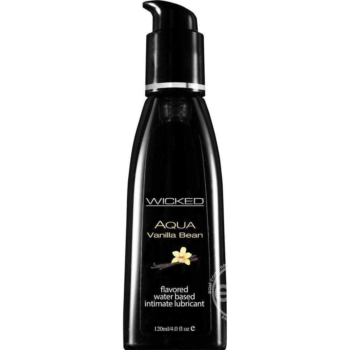 Wicked Aqua Water Based Flavored Intimate Lubricant Vanilla Bean Lube - Romantic Blessings