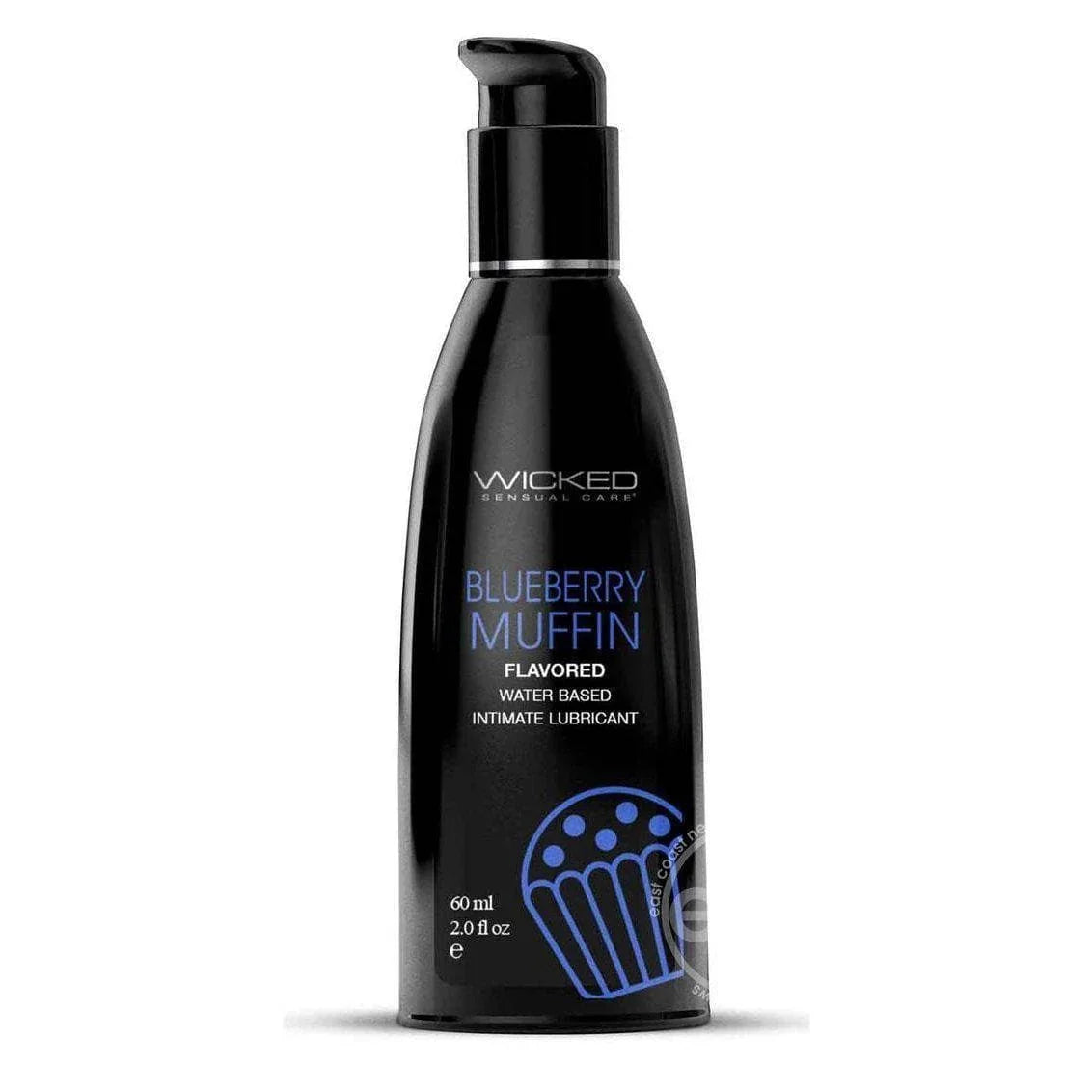 Wicked Aqua Water Based Flavored Lubricant Blueberry Muffin - Romantic Blessings