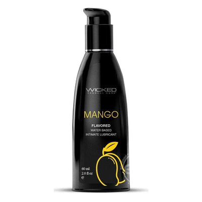Wicked Aqua Water Based Flavored Lubricant Mango - Romantic Blessings