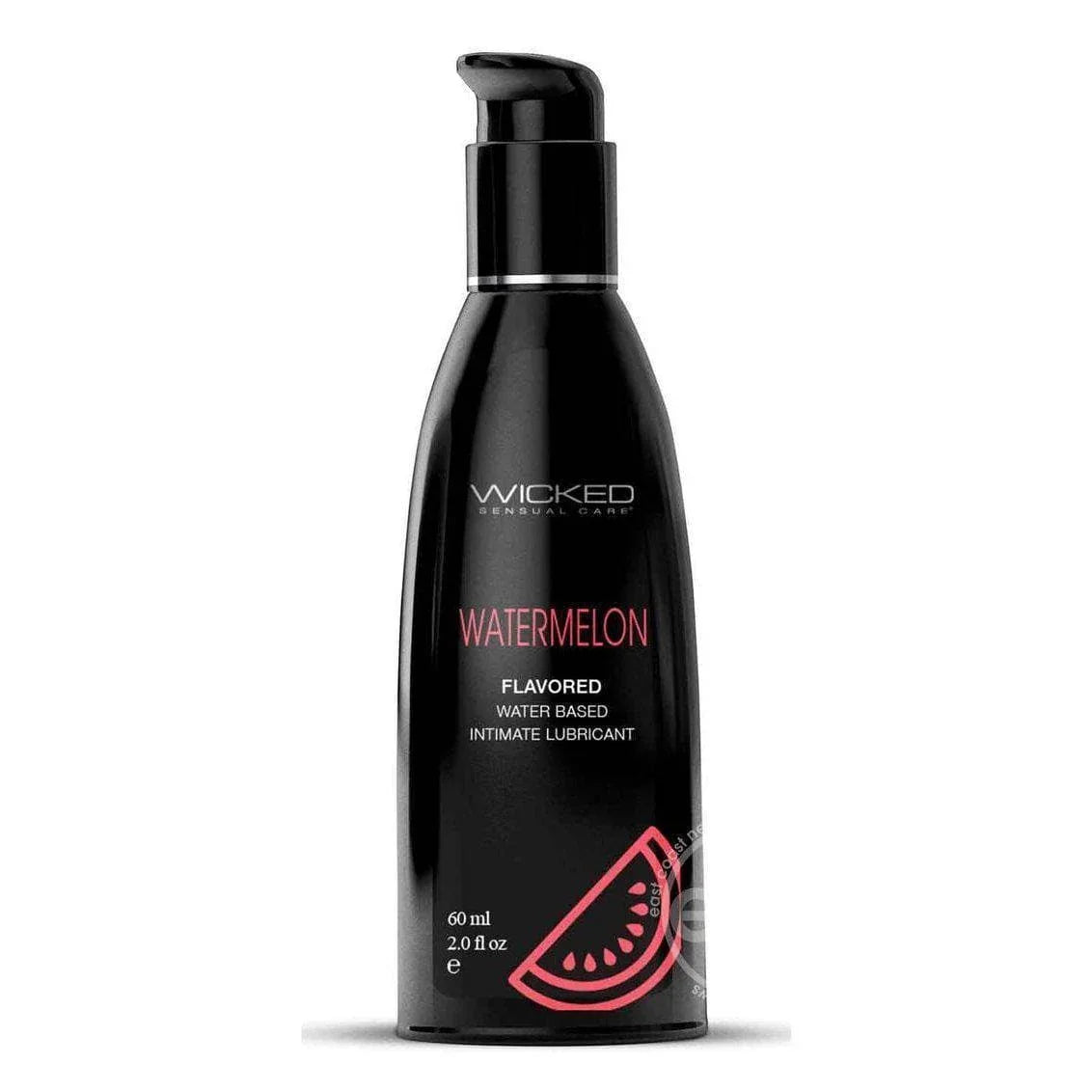 Wicked Aqua Water Based Flavored Lubricant Watermelon - Romantic Blessings