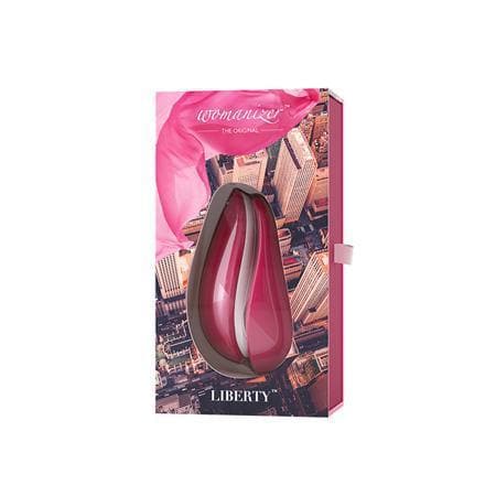 Womanizer Liberty 6 Level Clitoral Stimulator with Travel Cover & Pleasure Air Technology - Romantic Blessings