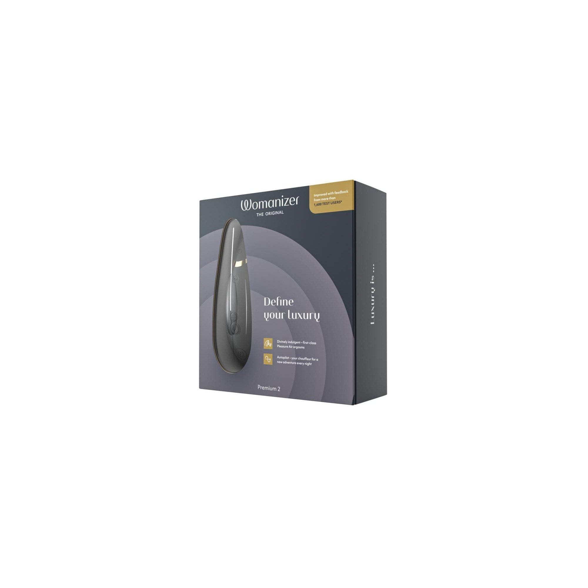 Womanizer Premium 2 Rechargeable 14 Level Clitoral Stimulator with Autopilot - Romantic Blessings