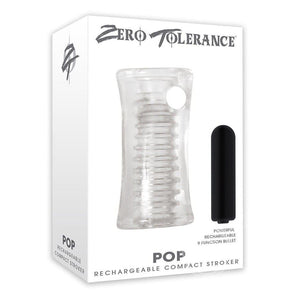 Zero Tolerance Pop Compact Textured Stroker With Rechargeable Bullet - Romantic Blessings