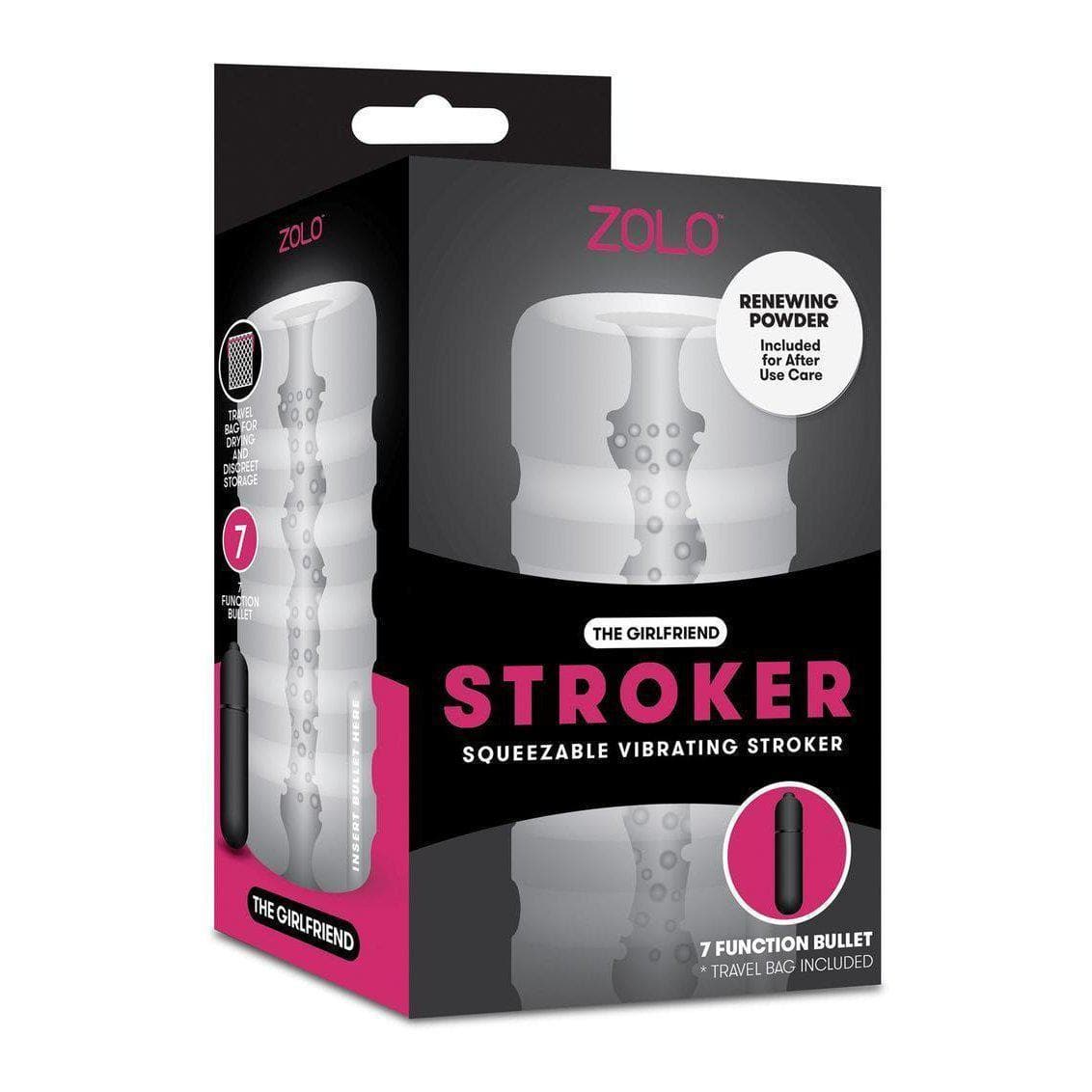 Zolo Couples Play Squeezable 7 Function Vibrating Stroker - Romantic Blessings