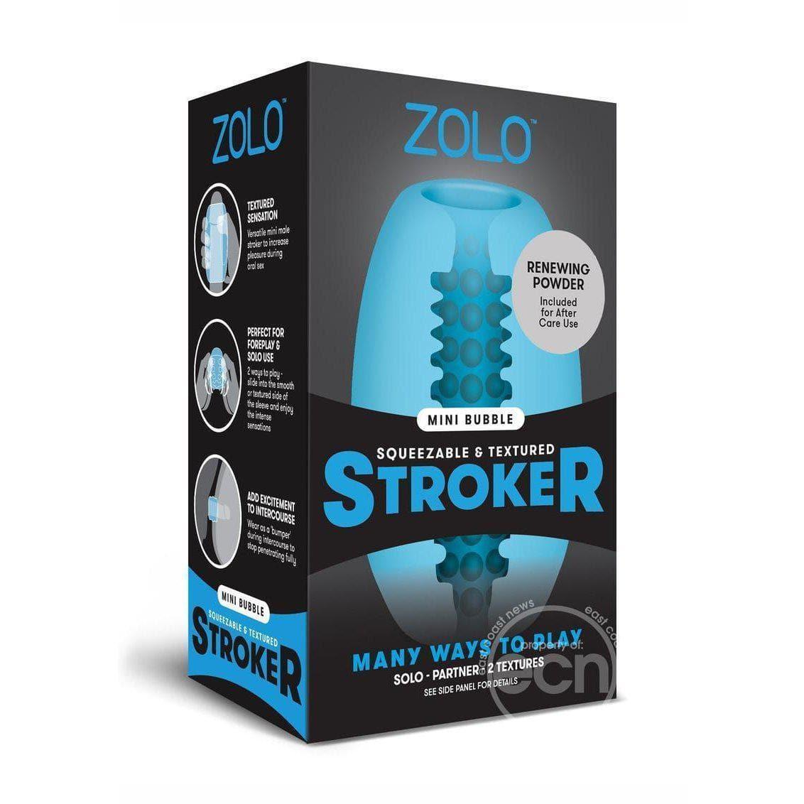 Zolo Squeezable & Textured Mini Bubble Male Masurbator Non Vibrating - Romantic Blessings