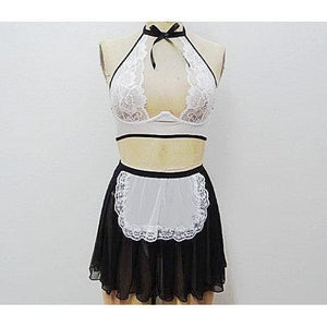 Escante Euphoria French Maid with Headpiece Black/White Queen - Romantic Blessings