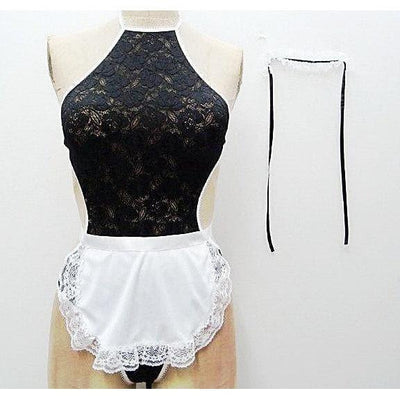 Escante Frenchy Maid Teddy Black/White - Romantic Blessings