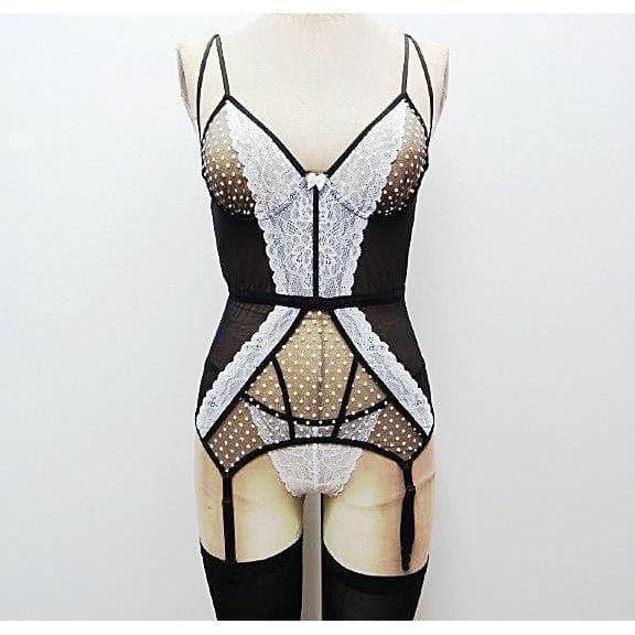 Escante Maid For You Bustier Black/White - Romantic Blessings