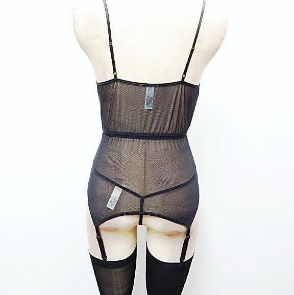 Escante Maid For You Bustier Black/White - Romantic Blessings