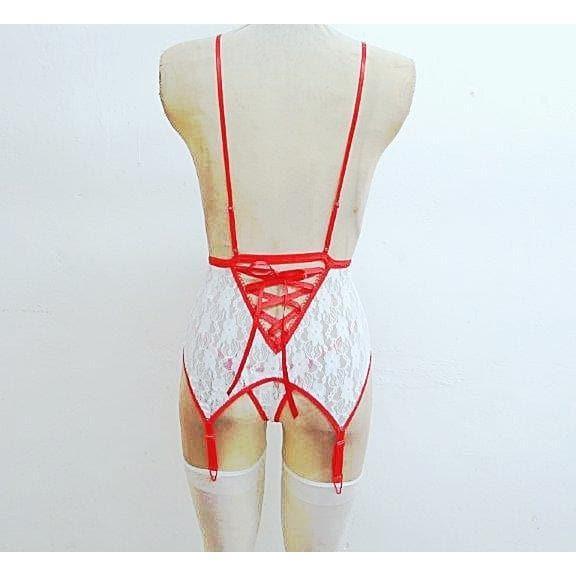 Escante Euphoria Hot Naughty Nurse White/Red One Size - Romantic Blessings