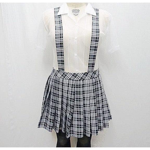 Escante Suspender School Girl White Plaid - Romantic Blessings