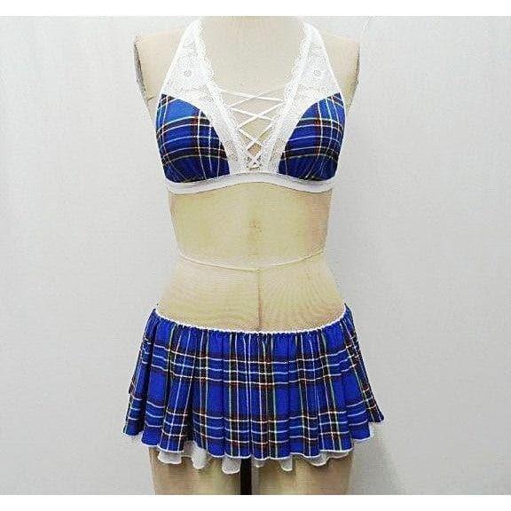 Escante Prep School Girl Blue Plaid - Romantic Blessings