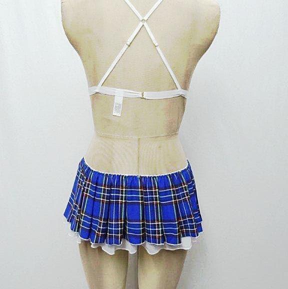 Escante Prep School Girl Blue Plaid - Romantic Blessings
