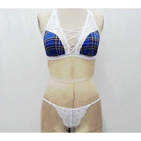 Escante Prep School Girl Blue Plaid - Romantic Blessings