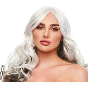 Pleasure Wigs Gina Long Layers Curly Wig Grey/Black - Romantic Blessings