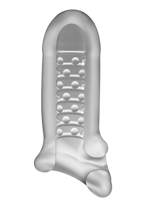 OptiMALE Penis Girth and Length Extender with Ball Strap Thick Frost