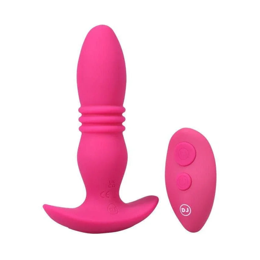 A-Play Rise Silicone Rechargeable Vibrating Anal Plug with Remote Control - Romantic Blessings