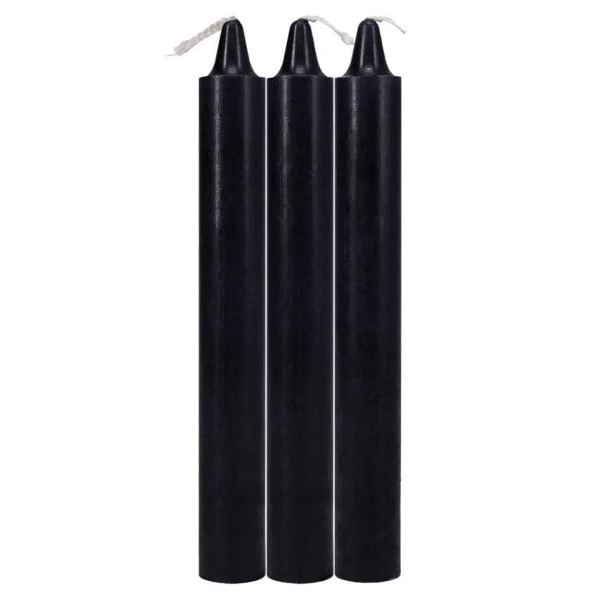 Japanese Drip Candles 3-Pack Black - Romantic Blessings