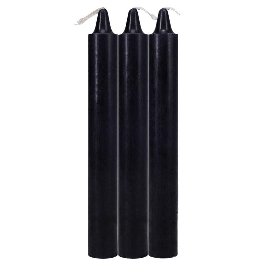 Japanese Drip Candles 3-Pack Black - Romantic Blessings