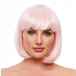 Pleasure Wigs Cici Wig Bubblegum Pink and Glow in the Dark Neon Yellow - Romantic Blessings