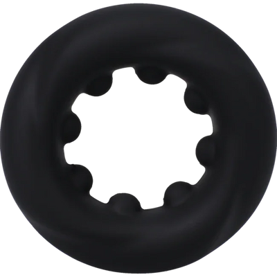 Rock Solid The Twist Silicone Penis Ring Black