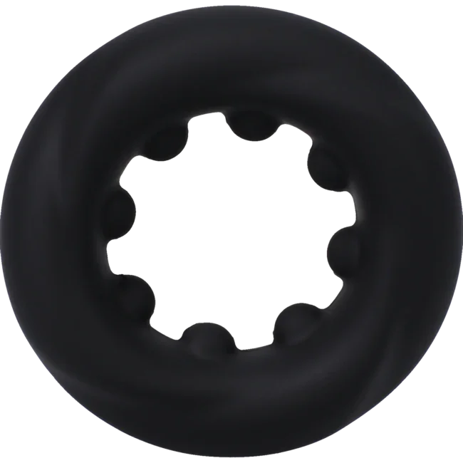 Rock Solid The Twist Silicone Penis Ring Black