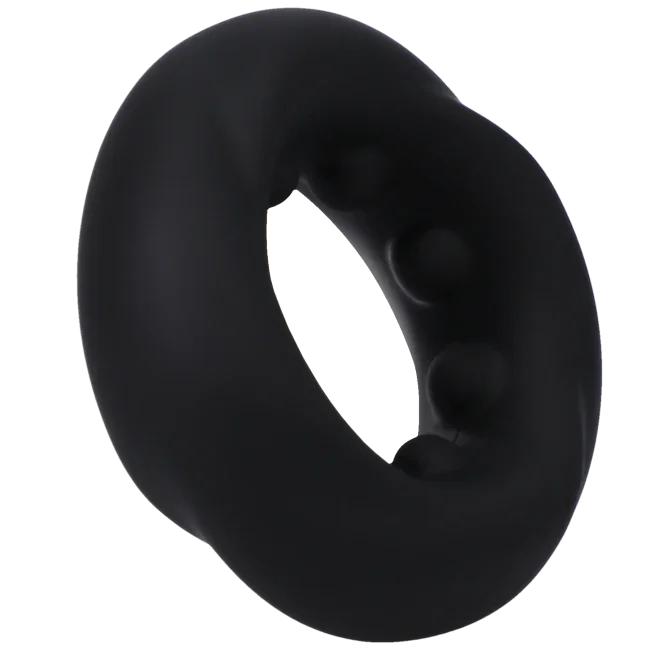 Rock Solid The Twist Silicone Penis Ring Black