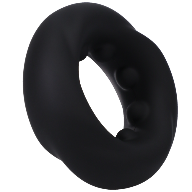 Rock Solid The Twist Silicone Penis Ring Black