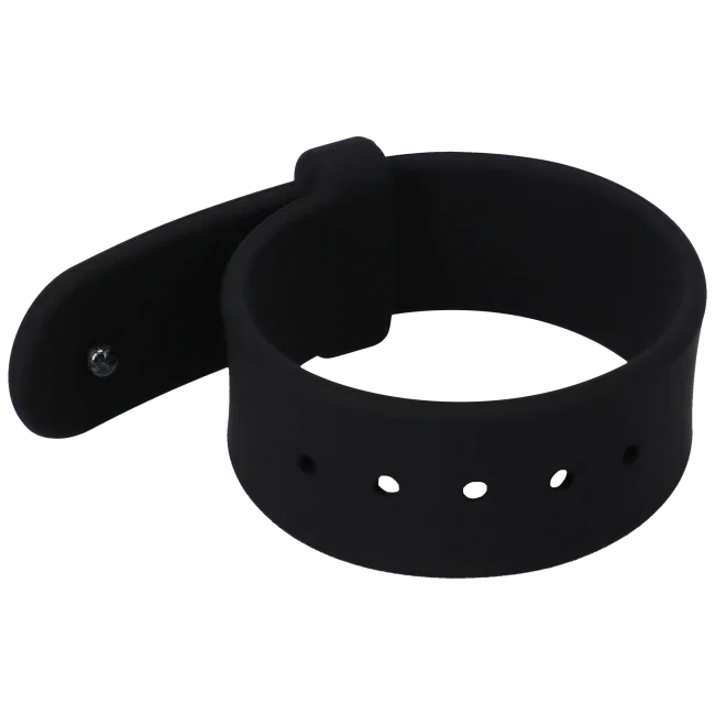 Rock Solid The Belt Adjustable Silicone Penis Ring Black