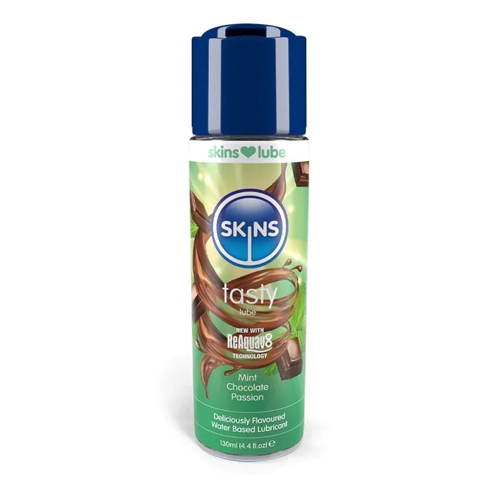 Skins Mint Chocolate Passion Water Based Lubricant 4.4 oz - Romantic Blessings