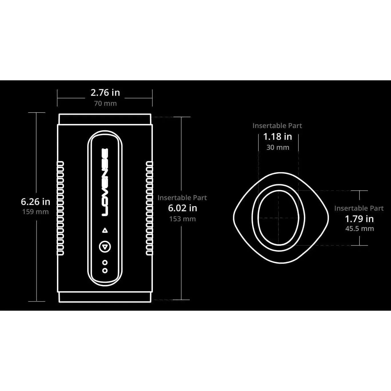 Lovense Calor App-Compatible Vibrating and Heating Penis Stroker and Vibrator - Romantic Blessings