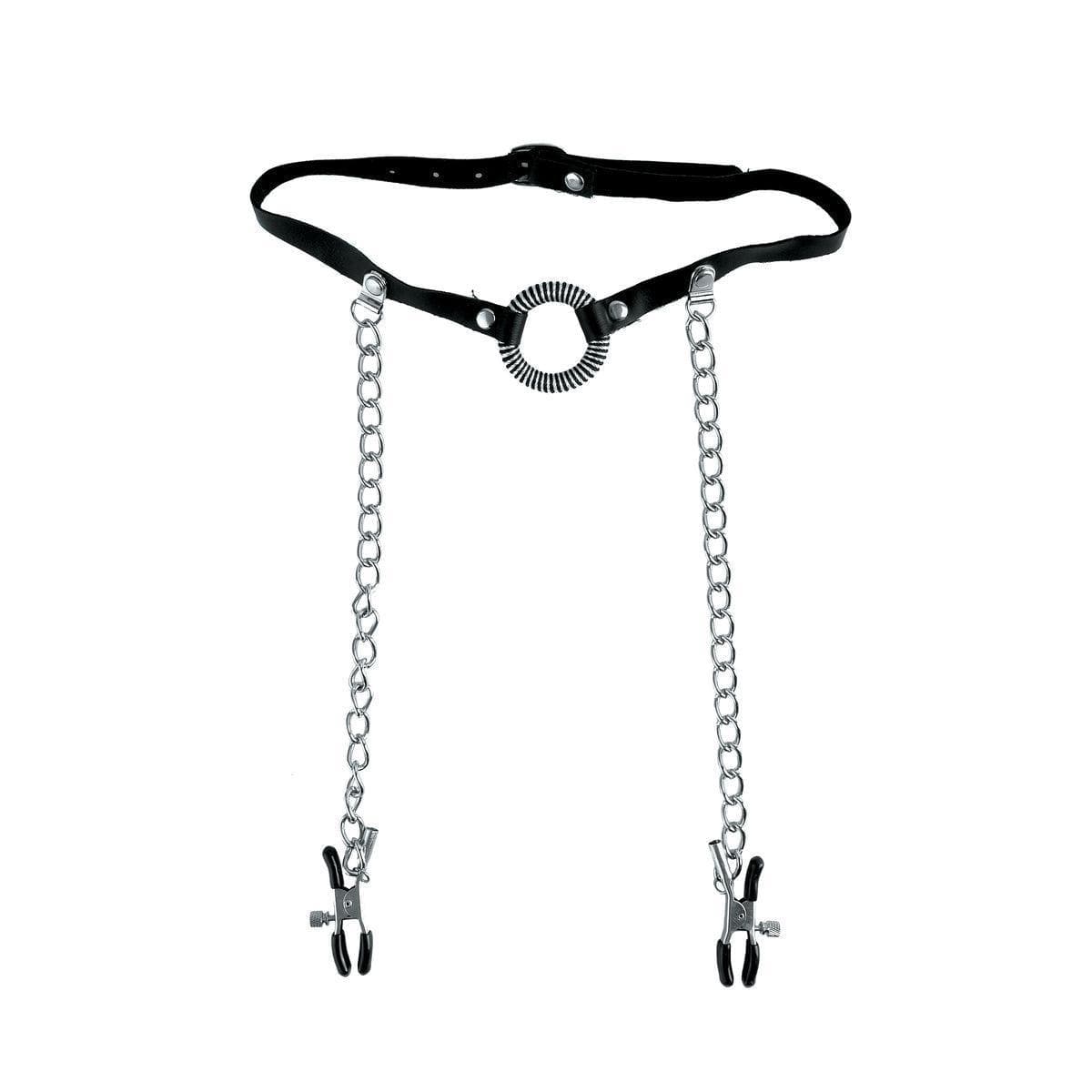 Fetish Fantasy Limited Edition O-Ring Gag & Nipple Clamps - Romantic Blessings