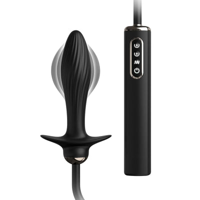 Anal Fantasy Elite Auto-Throb Rechargeable Silicone Inflatable Vibrating Butt Plug - Romantic Blessings